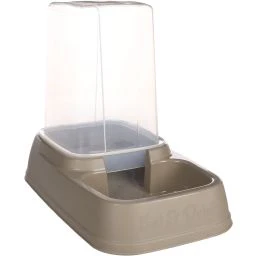 Flamingo Vedi Voeder Dispenser voor Honden en Katten Taupe 19,5x33x27cm