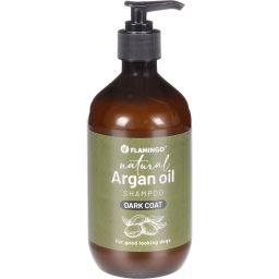 Flamingo Shampooing Natural Huile d'Argan pour Un Pelage Foncé 500 ml