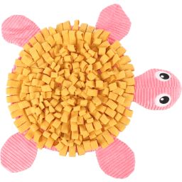 Flamingo Snuffelmat Morgano Schildpad Oker Roze 38x39x6,5cm