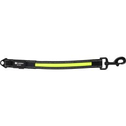 Flamingo Hond Verlengstuk Voor Looplijn Flitzy Zwart & Geel 39cm