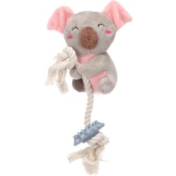 Flamingo Jouet Chiot Didi Koala avec Corde Gris