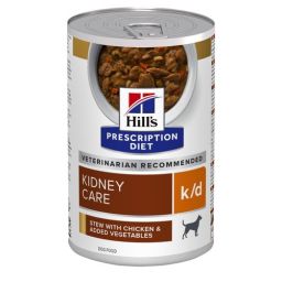 Hill's Prescription Diet K/D Kidney Care Boîte pour chien au poulet et légumes - 1 x 354g