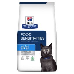 Hill's Prescription Diet D/D croquettes pour chat au canard et petit pois - 1.5Kg