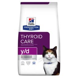 Hill's Prescription Diet Y/D Thyroïd Croquettes Pour Chat Au Poulet - 1.5Kg
