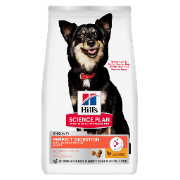 Hill's Science Plan Perfect Digestion Small & Mini Adult 1+ Hondenvoer met Kip & Bruine Rijst 6kg