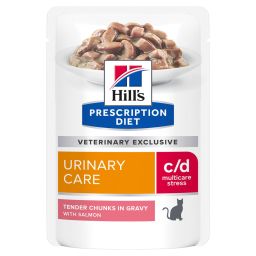 Hill's Prescription Diet C/D Urinary Stress sachets pour chat - 12x85g au saumon