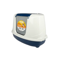 Good Marco Bac à Litière Angulaire Bleu 56x44x36cm