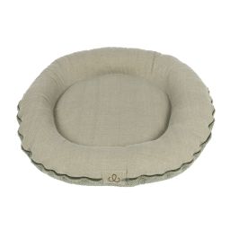 Yogi Family Rond Hondenkussen Mantra Groen 70cm