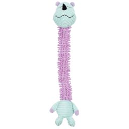 Yogi Family Peluche Rhinocéros Long Cou Bleu avec Violet 60cm