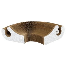 Yogi Family Krabkarton Rond Kat Wit 38cm
