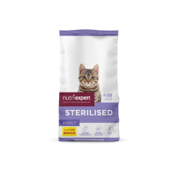 Nutri Expert Stérilisé Croquettes pour Chat 4+1kg Bonus