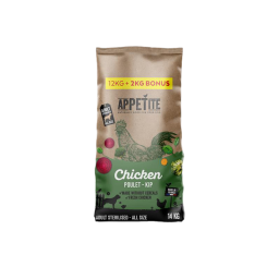 Appetite Adult Sterilisé Light Nourriture pour Chien 12+2kg Bonus