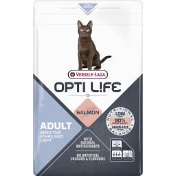 Opti Life Adult Sensitive Sterilised/Light pour Chat Stérilisés 2,5kg