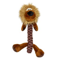 Zoo friends Leo leeuw stick 32x22x11,5cm bruin