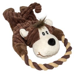 Zoo friends Matt singe boucle 32,5x16x7,5cm brun