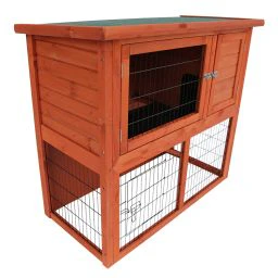 Duvo+ Clapier Raymond Woodland Classic pour Lapins Brun 104,2x52x92cm