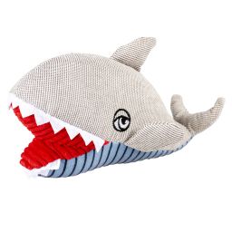 Pluche walvis jaw S - 22x7x7cm grijs