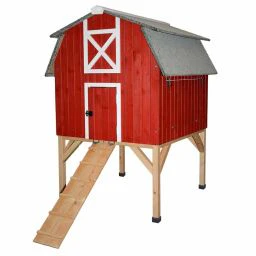 Duvo+ Poulailler Red Barn Woodland Multicolore 92x95,5x130cm