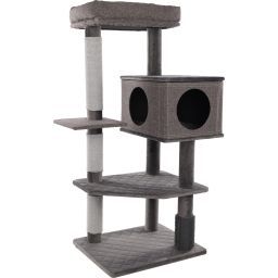 Flamingo Arbre À Chat Fulgur Gris 76x58x125cm