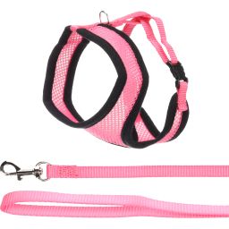 Flamingo Chat Harnais Avec Laisse Harms Rose