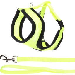 Flamingo Chaton Harnais Avec Laisse Harms Jaune 28cm 32-41cm 110cm