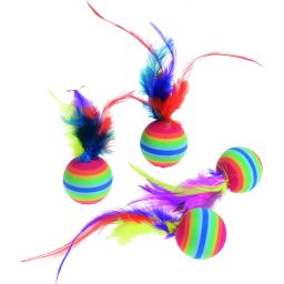Jc 4 Ballon Rainbow+plume