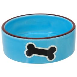 Dog Fantasy Gamelle En Céramique - Bleu - 12.5x4.5cm