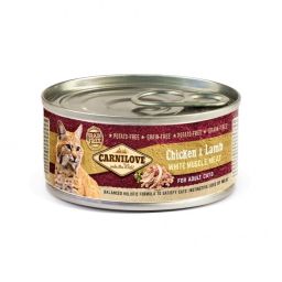 Carnilove Adult Kip & Lam Kattenvoer 12x100g