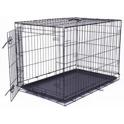 Cage Avec 1 Porte - L - Noir - 91.5x63.5x58.5cm