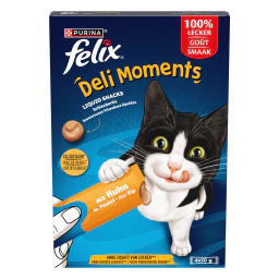 FELIX® Deli Moments™ Friandises Liquides pour Chat au Poulet 4x10 g