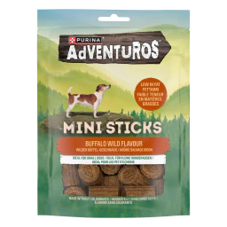 Adventuros Mini Sticks Hondensnacks met Wilde Bizonsmaak 90g