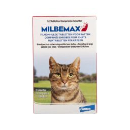 Milbemax Grote Kat 2-8kg - 2 Tabletten