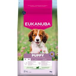 Eukanuba Puppy Small en Medium Breed Croquettes pour Chiot à l'Agneau et Riz