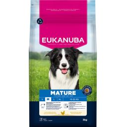Eukanuba Mature Medium Breed Croquettes pour Chien aux Poulet