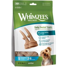 Whimzees Antler Snack À Mâcher Pour Petits Chiens 24pcs
