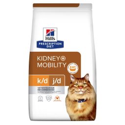 Hill's Prescription Diet K/d J/d Kidney+mobility Croquettes Pour Chat Au Poulet