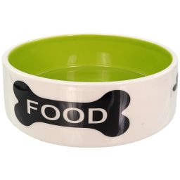 Dog Fantasy Gamelle En Céramique - "food" - 16x6cm
