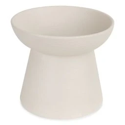 District 70 Wabi Sabi Gamelle Surélevé Crème en Pierre 20,5x20,5x18,5cm