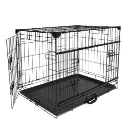 Cage chien intérieur avec coussin cage chat barreaux acier - Ciel & terre