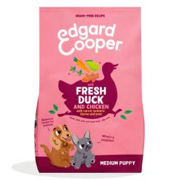 Edgard & Cooper Croquettes pour Chiots Moyens au Canard et poulet 2,5kg