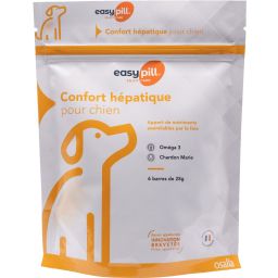 EASYPILL CHIEN CONFORT HÉPATIQUE 6 BARRES DE 28 GRS
