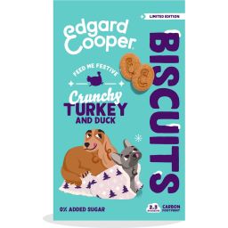 Edgard & Cooper Chien Cookies de Fête Dinde & Canard 400g