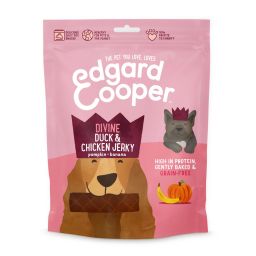 Edgard & Cooper Chien Jerky Canard & Poulet & Citruille & Banane 150g