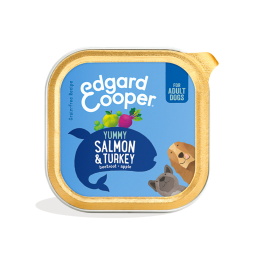 Edgard & Cooper Adult Barquette pour Chien Saumon & Dinde 300g