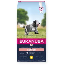Eukanuba Senior Medium hondenvoer met kip 3kg