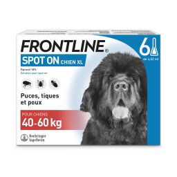 Frontline spot-on chien XL 40-60Kg 6 pipettes