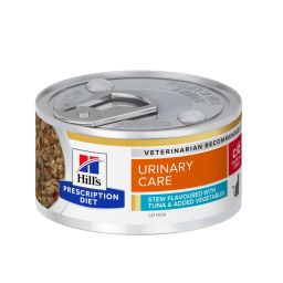 HILL'S PRESCRIPTION DIET Urinary Care c/d Multicare stress Mijoté au thon & légumes pour chat - 24 boîtes de 82 g