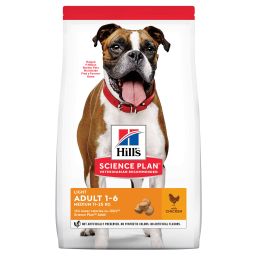 Hill’s Science Plan Adult Light Medium Kip 14kg