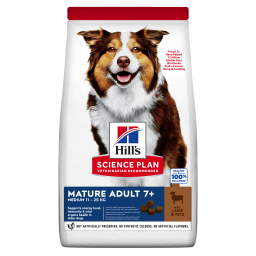 Hill's Science Plan Mature Adult pour chien de race moyenne - 14kg à l'agneau & au riz