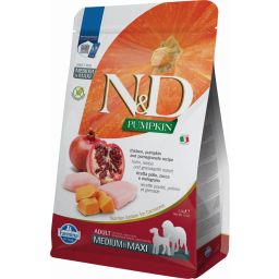 N&D Potiron Poulet & Grenade Croquettes pour Chiens Medium Maxi